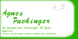 agnes puchinger business card